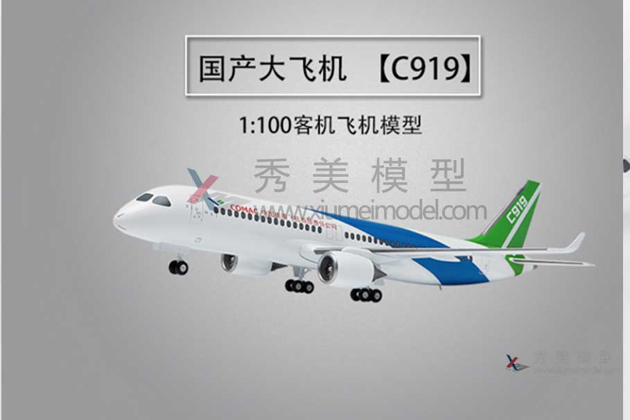 C919大飛機模型-教學(xué)飛機模型