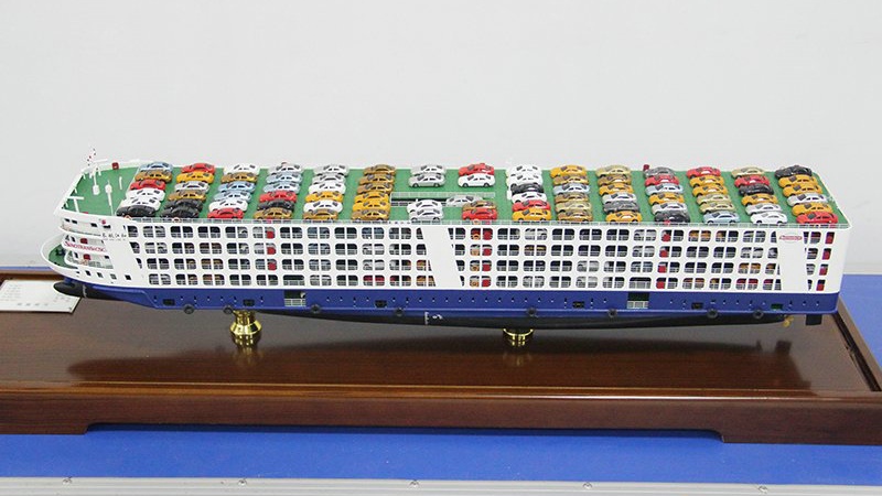 1000車(chē)汽車(chē)滾裝船模型-秀美模型制作