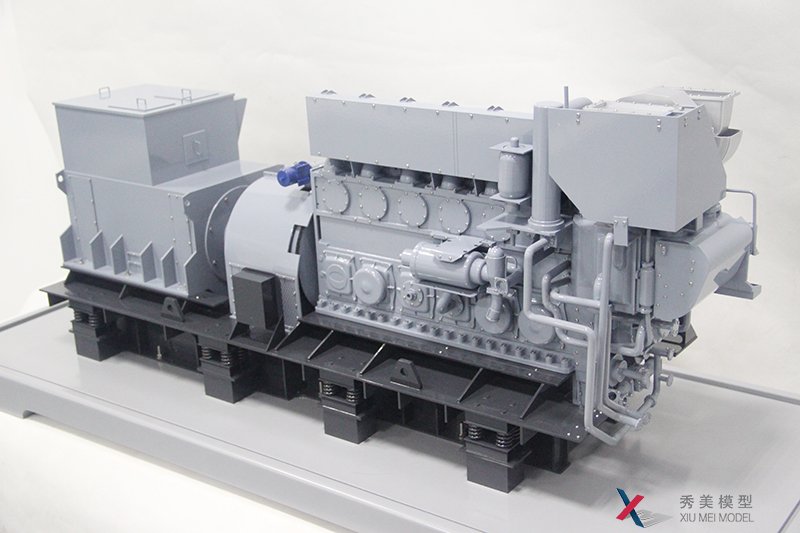 工業(yè)級發(fā)電機組模型，3D打印發(fā)動(dòng)機模型