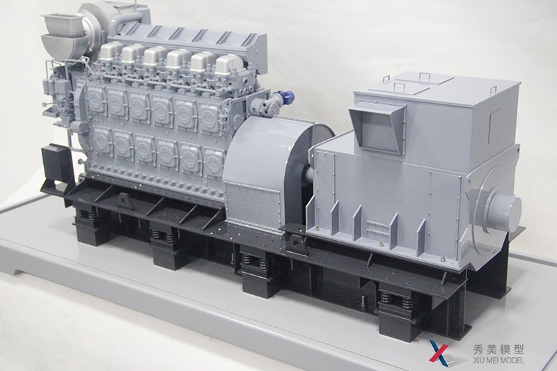工業(yè)級發(fā)電機組模型，3D打印發(fā)動(dòng)機模型
