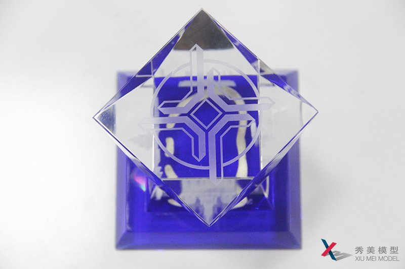 水晶禮品--上海航道局---秀美模型設計獨家制作