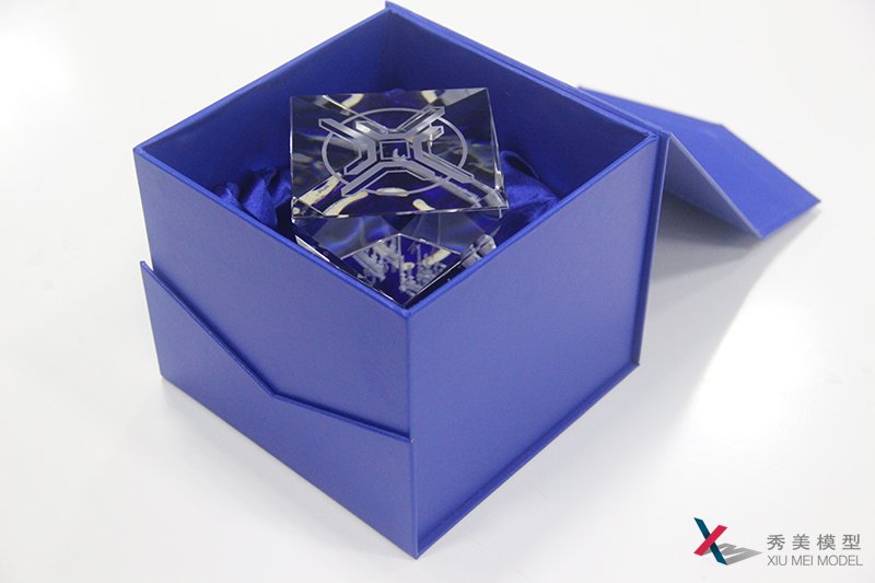 水晶禮品--上海航道局---秀美模型設計獨家制作