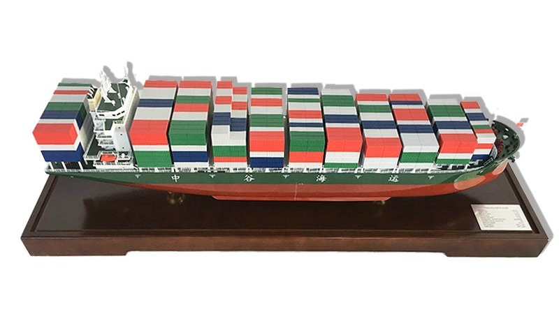 2500TEU節能環(huán)保集裝箱船模型--秀美模型制作