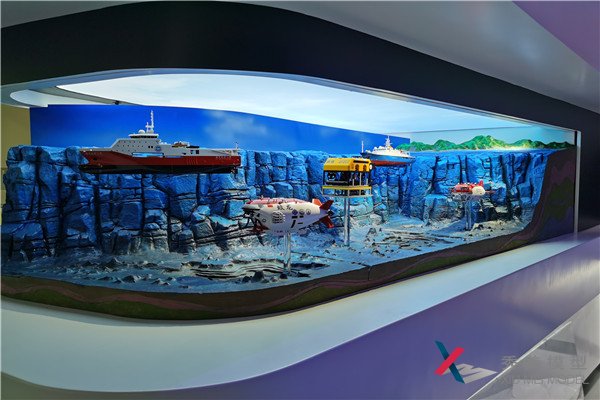 展館展廳模型-廣州海洋地質(zhì)調查局模型展臺