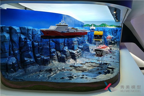 展館展廳模型-廣州海洋地質(zhì)調查局模型展臺