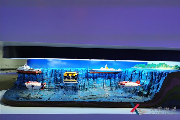 展館展廳模型-廣州海洋地質(zhì)調查局模型展臺