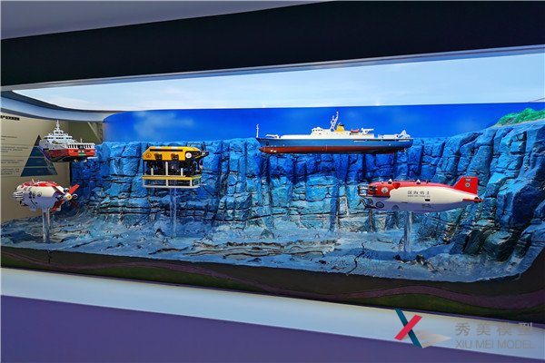展館展廳模型-廣州海洋地質(zhì)調查局模型展臺